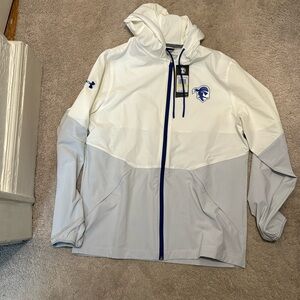 Water resistant seton hall under armour jacket. Brand new!